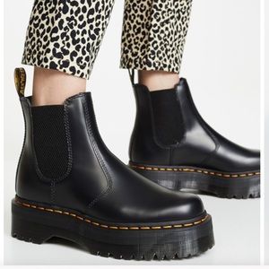 NEW Dr. Martens 2976 Quad Chelsea Boots Black Women’s 12 Mens 11 Pull On